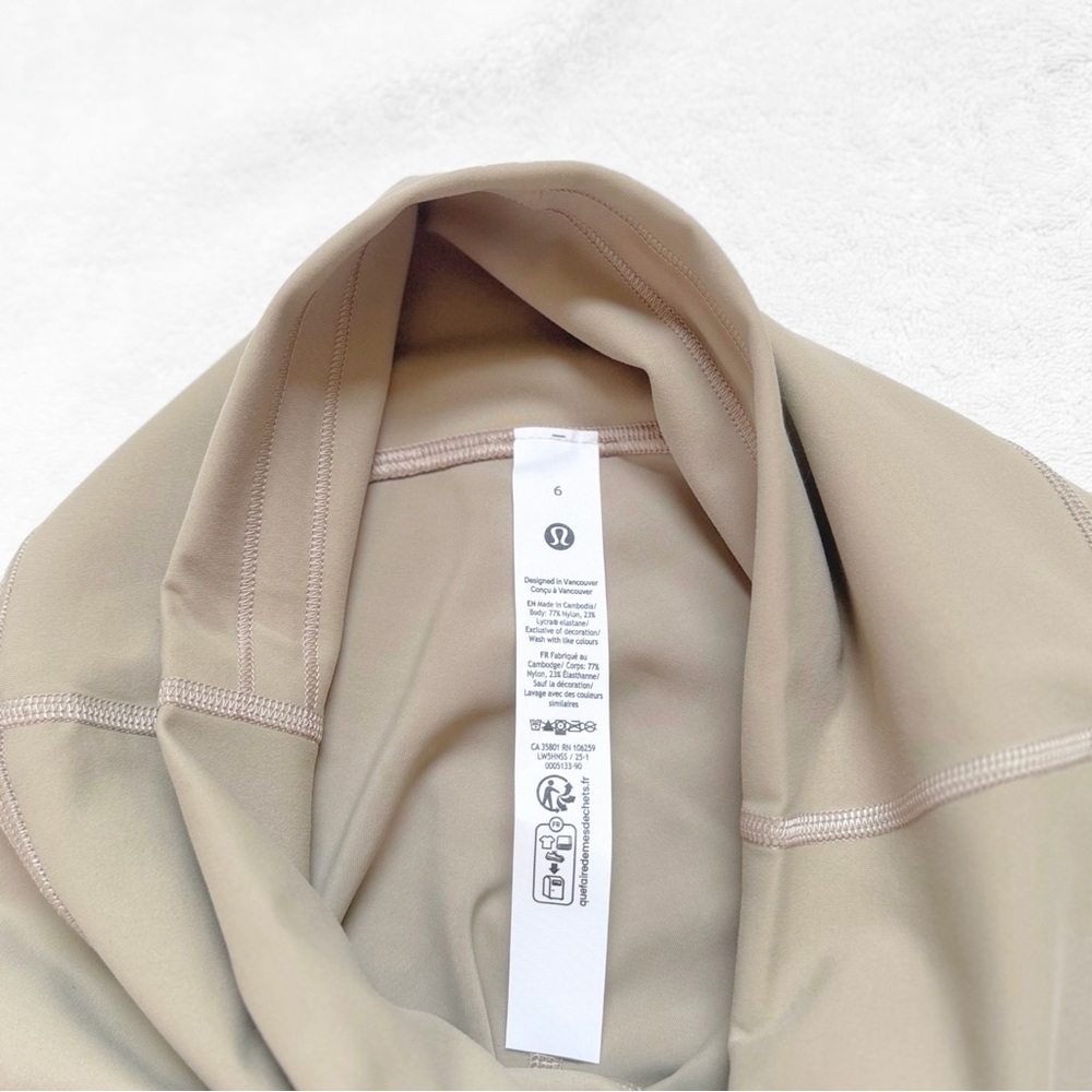 NWT Lululemon Wunder Train HR Tight 25” – Sheer Oak – Size 6 - Picture 9 of 11